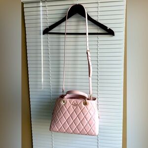 Kate spade smooth quilted rose smoke purse